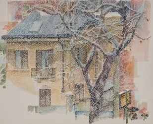Paragem de autocarro, 2011 (aguarela sobre papel)