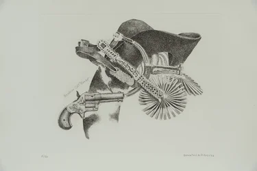 Revólver Colt "House", 1977 (gravura)