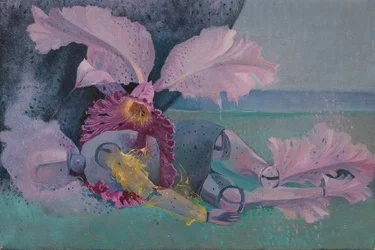 Metamorfose, Manequim e orquídea, c.1968 (óleo sobre tela)