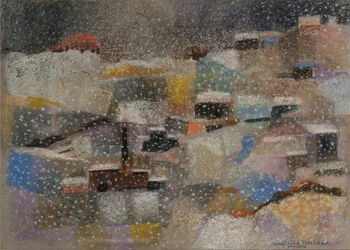 Snowfall, 2001 (pastel sobre papel aveludado)