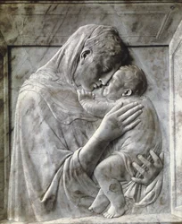 A Pazzi Madonna (Virgem e Criança), c1417-18 (mármore)