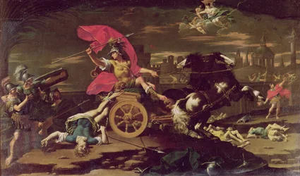 Aquiles Arrastando o Corpo de Hector ao Redor das Muralhas de Tróia