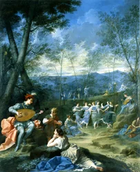 Dança das Ninfas, c.1725 (óleo sobre tela)