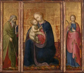 Madonna e Criança com Santos Philip e Agnes, ca. 1425-30.