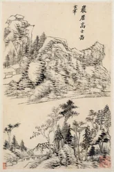 Paisagens de antigos mestres, datadas de 1630.