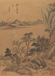 Paisagens e poemas, século XVII, provavelmente após 1625.