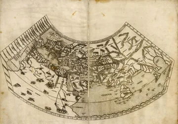 Mapa-múndi ptolemaico de "Geographia