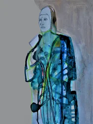 Figura de moda abstrata