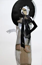 Mulher elegante com chapéu