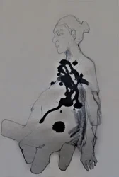 Figura a tinta escura