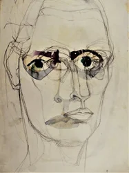Retrato de Olhar Intenso