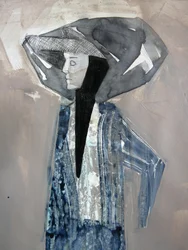 Mulher misteriosa com chapéu
