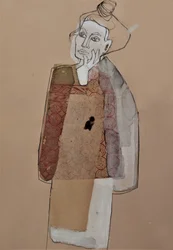 Retrato de uma mulher pensativa