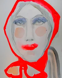 Lenço vermelho elegante