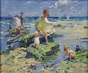Bebés de água (óleo sobre tela)
