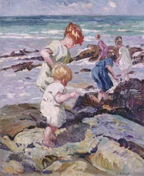 Jovens exploradores (óleo sobre tela)