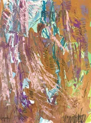 Fluxo abstrato vibrante