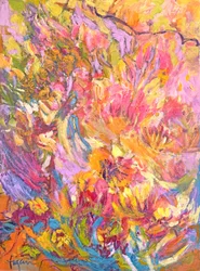 Flores abstratas vibrantes