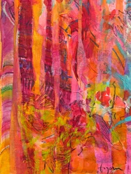 Abstrato da Floresta Vibrante