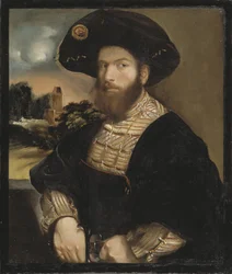 Portrait of a Man Wearing a Black Beret - Portrait d