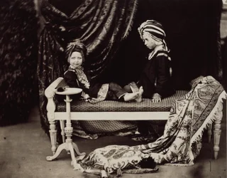 Príncipe Arthur e Príncipe Alfred disfarçado de Príncipes Sikhs, Osborne