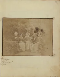 Sir David Brewster com Miss Mary Playfair, Lady Brewster, Mr. Pakenham Edgeworth e Miss Brewster