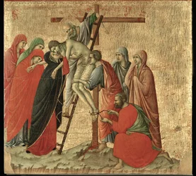 Altar Maesta, pintado em 1308-1311 para a Catedral de Siena ...