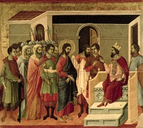 Maesta: Jesus perante Herodes