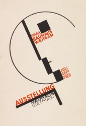 Exposição Bauhaus Weimar Bauhaus exposição. Postais, 1923.