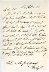Carta do duque de Wellington a General Rowland Hill, 1º de fevereiro de 1828.