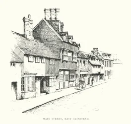 Rua principal, East Grinstead (litografia)