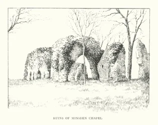 Ruínas da Capela de Minsden (litografia)