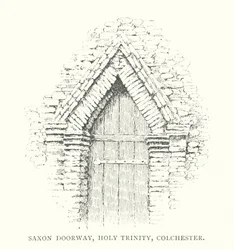 Porta Saxónica, Holy Trinity, Colchester (litografia)