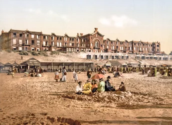 Hotel Orange da praia em Scheveningen, pub. c.1900