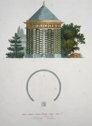 Um pavilhão de jardim, da 