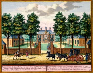 Bekenstein House of Pleasure, de Het Zeganpralent Kennemerlant por Hendrick de Leth e Matthias Brouerius Van Nidek, publicado c.1700-30