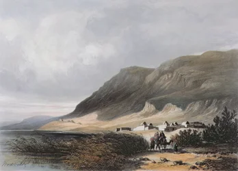 El-Mejdel (Magdala) gravada por Jean Jacottet (1806-c.1843);