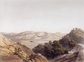 Monte Carmelo, Israel, gravado por L. A Sabatier