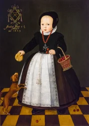 Retrato de Grietge Maertensdochter,1629 (óleo sobre madeira)