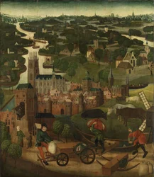 Santa Isabel Inundada pelo Mestre dos painéis da Santa Isabel c.1490-5