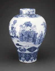Vaso com tampa, 1678-80
