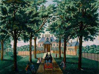 Westerhout House, do Zeganpralent Kennemerlant por Hendrick de Leth e Matthias Brouerius Van Nidek, publicado em 1700-1730