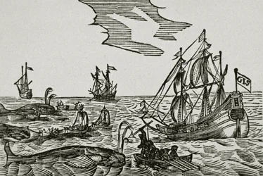 Navios baleeiros, de Jacob Segersz van der Brugge