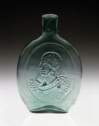 Frasco Figurado, c. 1847 (vidro sem chumbo)