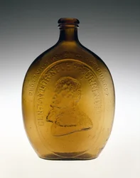 Frasco Figurado, c. 1847 (vidro sem chumbo)