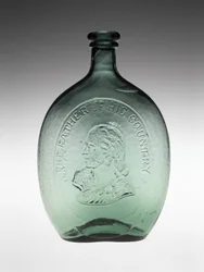Figurado Frasco, c. 1848 (vidro sem chumbo)