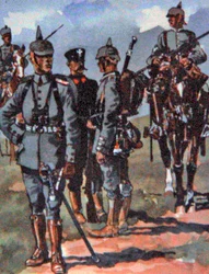 Fardas de campo alemãs de 1914 (cor litho)
