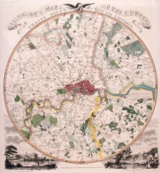 Mapa de Londres, 1798