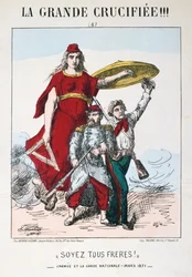 Be the Brothers !, alegoria da França republicana, 1871.