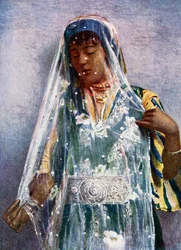 Uma noiva árabe.